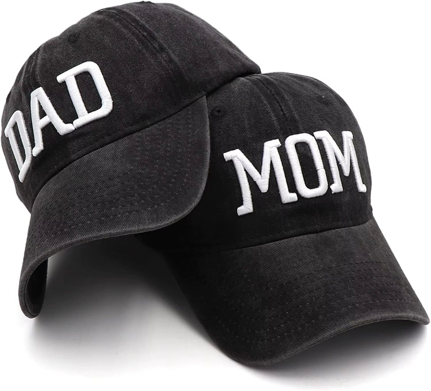 Mom and Dad Hats Fathers Day Mom Dad Gifts Hat Embroidered Adjustable Baseball Caps Gift for Couples Parents Men Woman Outdoor C
