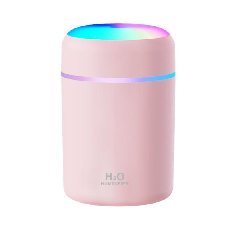 DOVVEE Cube Car Humidifier Rainbow Mist Portable USB Mini Humidifier 2 Modes, Mood Magic for /Bedrooms/Desks/Stinky Room