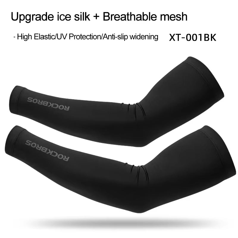 Ice Fabric Running Camping Arm Warmers Basketball Sleeve Running Arm Sleeve Cycling Sleeves Summer Sports Safety Gear