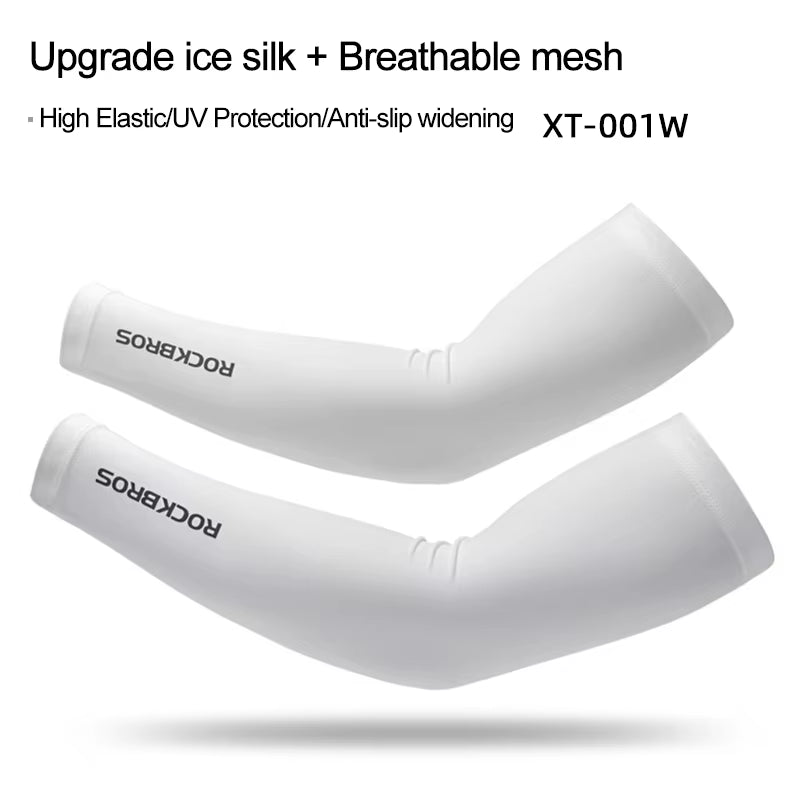 Ice Fabric Running Camping Arm Warmers Basketball Sleeve Running Arm Sleeve Cycling Sleeves Summer Sports Safety Gear