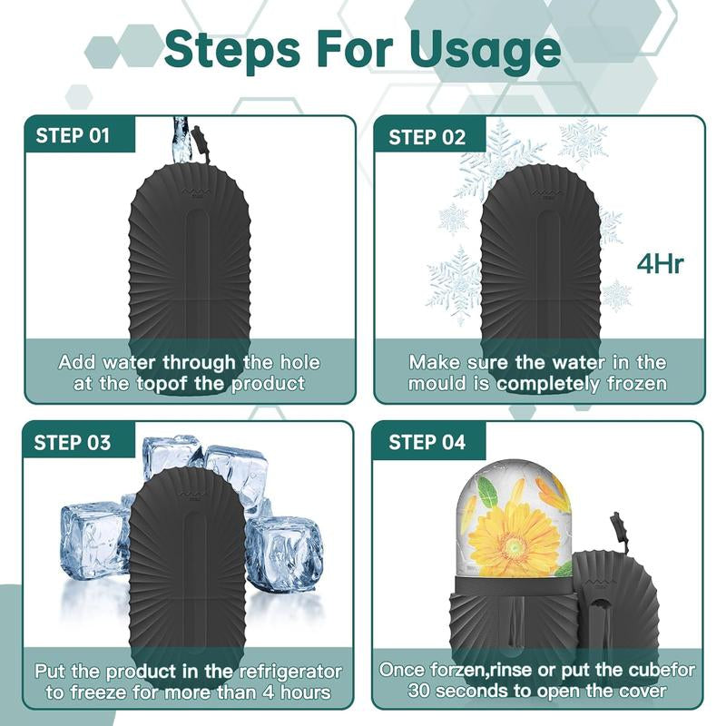 Ice Face Roller, Ice Cube Roller for Face,Facial Beauty Ice Roller Skin Care Tools,De-Puff Eye Bags, Reduce Migraine Pain