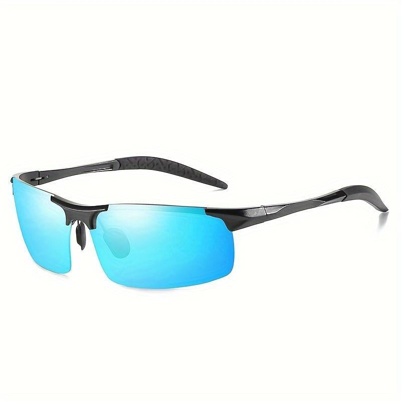 Top Sports Sunglasses Al-Mg Alloy Glasses Driving HD Polarized UV Protection Ultralight Golf Fishing Cycling UV400 Polarized Square Sunglasses Colorblock Leopard Polarized Sports Sport Glas Fishing Sunglasses Adjustable Polarized Lens Protection