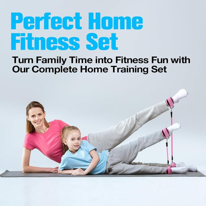 6 Pcs Ankle Resistance Bands, Ankle Bands for Working Out with Cuffs, Resistance Bands for Leg Butt Training Workout Equipment for Kickbacks Hip Gluteus Training Exercises, Ankle Strap with Exercise Bands