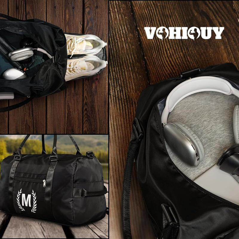 Personalized Women'S Gym & Travel Bag: Water-Resistant with Shoe Compartment, Wet/Dry Pockets & Yoga Mat Strap - Airline-Approved for Yoga, Fitness & 3-Day Trips Hand Carry Crossbody Gym Bag