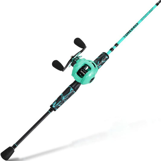 Sougayilang Baitcasting Combo,Two Count Pole with Super Smooth 8.1:1 High Speed and Powerful Casting Reel,Stainless Steel Guides Composite Graphite