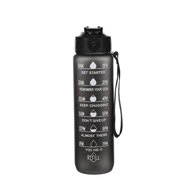 900/1000Ml Water Bottle Motivational Sport Water Bottle Leakproof Bottles Drinking Outdoor Travel PC Bottle Gym Fitness Jugs