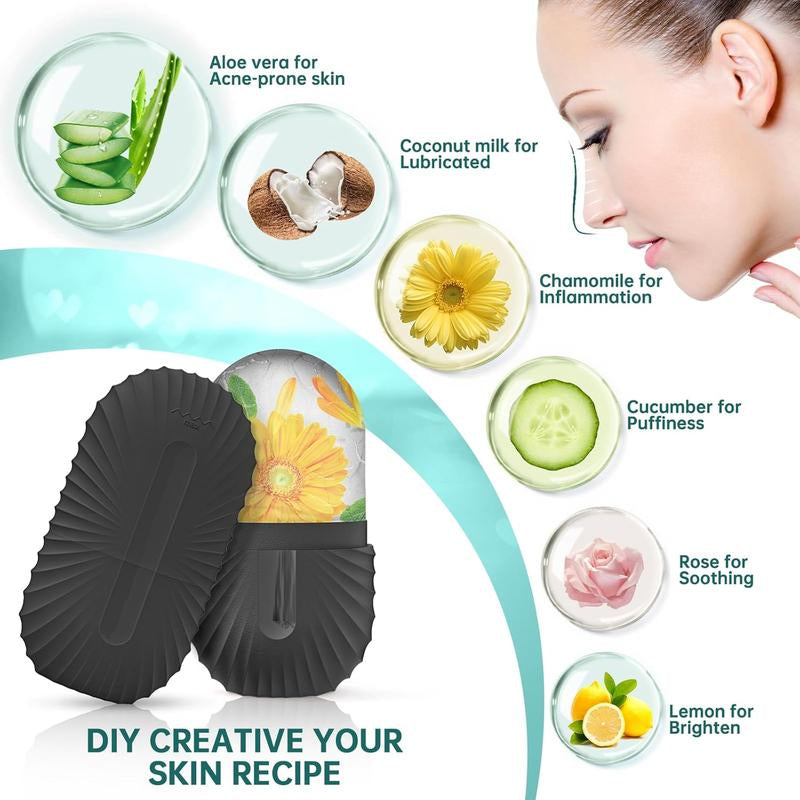 Ice Face Roller, Ice Cube Roller for Face，Facial Beauty Ice Roller Skin Care Tools,De-Puff Eye Bags, Reduce Migraine Pain