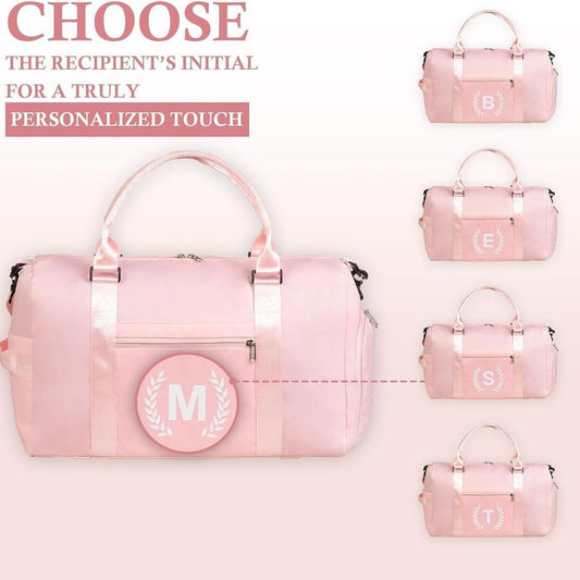 Personalized Women'S Gym & Travel Bag: Water-Resistant with Shoe Compartment, Wet/Dry Pockets & Yoga Mat Strap - Airline-Approved for Yoga, Fitness & 3-Day Trips Hand Carry Crossbody Gym Bag