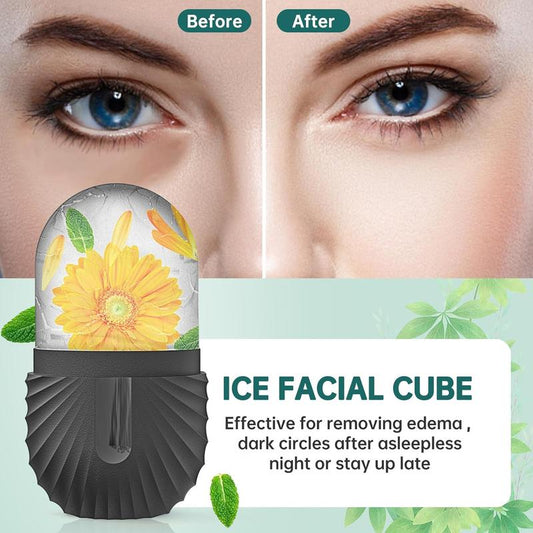 Ice Face Roller, Ice Cube Roller for Face，Facial Beauty Ice Roller Skin Care Tools,De-Puff Eye Bags, Reduce Migraine Pain
