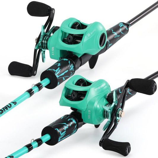 Sougayilang Baitcasting Combo,Two Count Pole with Super Smooth 8.1:1 High Speed and Powerful Casting Reel,Stainless Steel Guides Composite Graphite