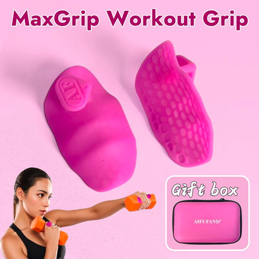 Maxgrip Workout Grip – Ergonomic Black and Pink Design for Improved Strength and Performance.