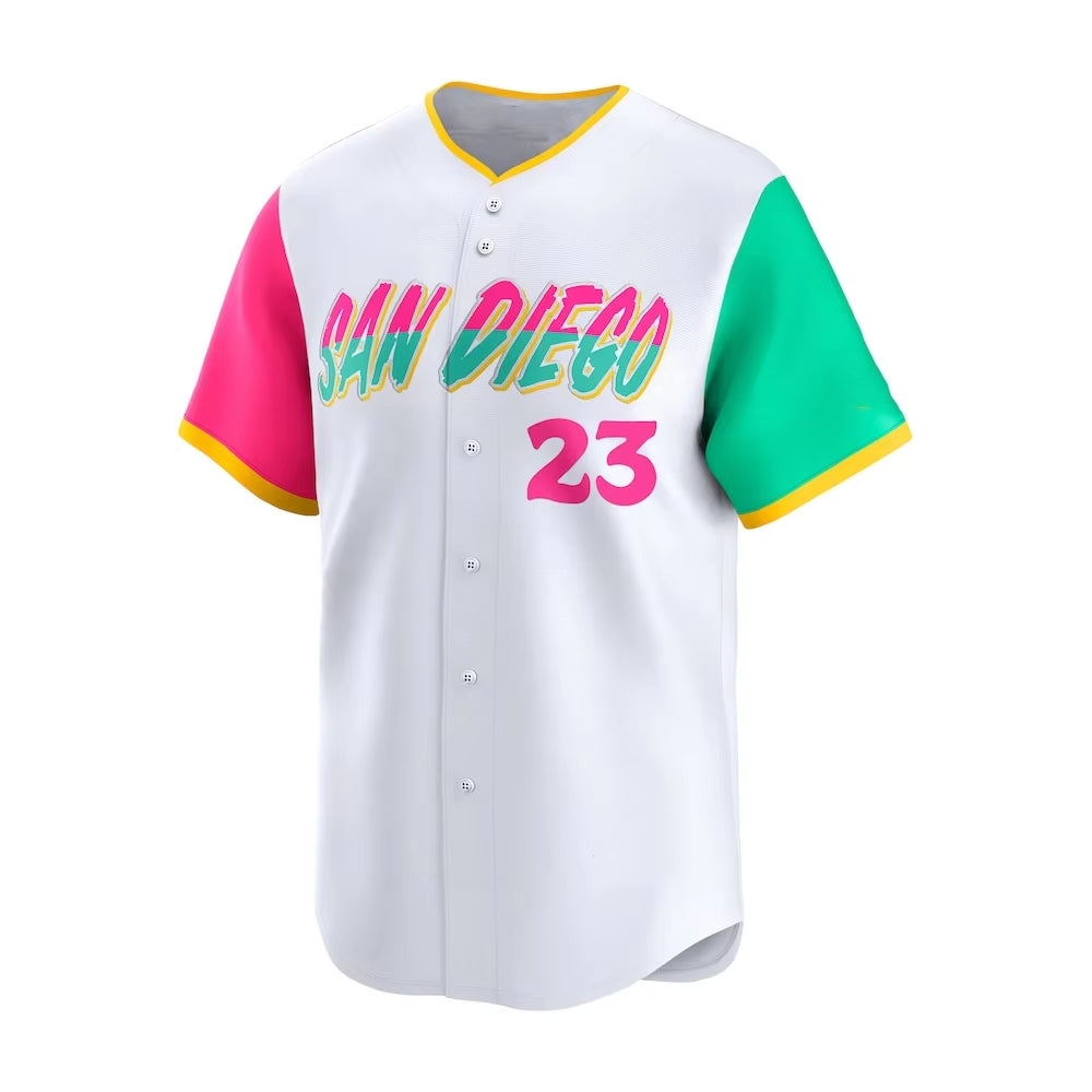 24/25 Summer Adult San Diego Baseball American Baseball Training Jerseys Sports Jersey 13 Number Machado Cool T-Shirt Quick-Dry