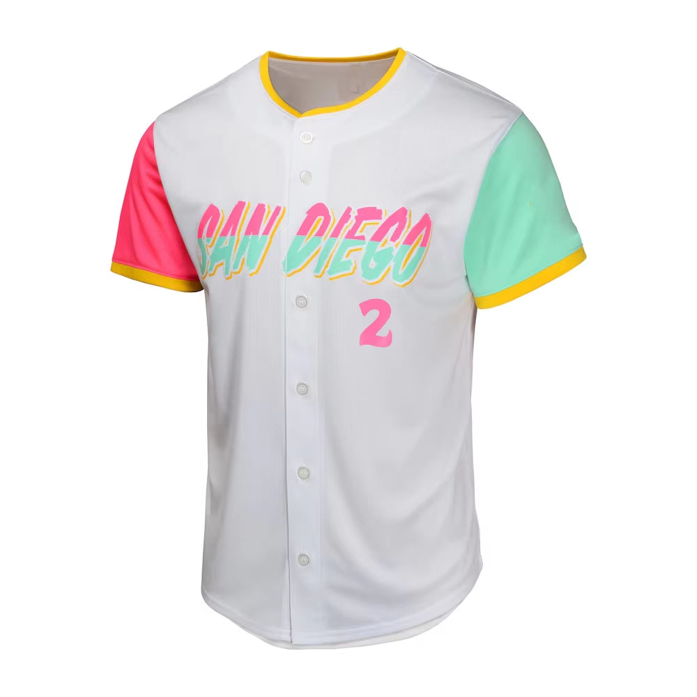24/25 Summer Adult San Diego Baseball American Baseball Training Jerseys Sports Jersey 13 Number Machado Cool T-Shirt Quick-Dry