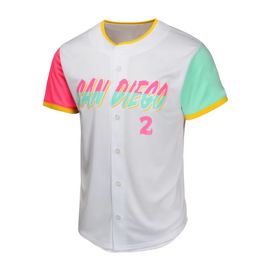24/25 Summer Adult San Diego Baseball American Baseball Training Jerseys Sports Jersey 13 Number Machado Cool T-Shirt Quick-Dry